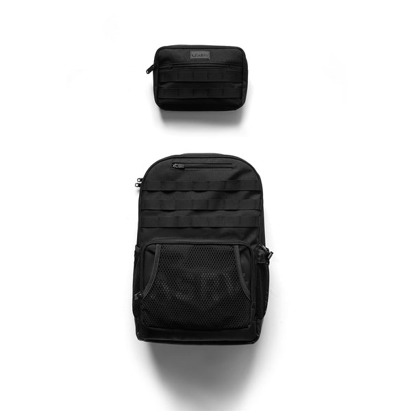 0200. Cordura® Modular 2-in-1 Crossbody Backpack - Black