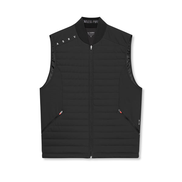 0720. Waterproof Insulated Run Vest  - Black