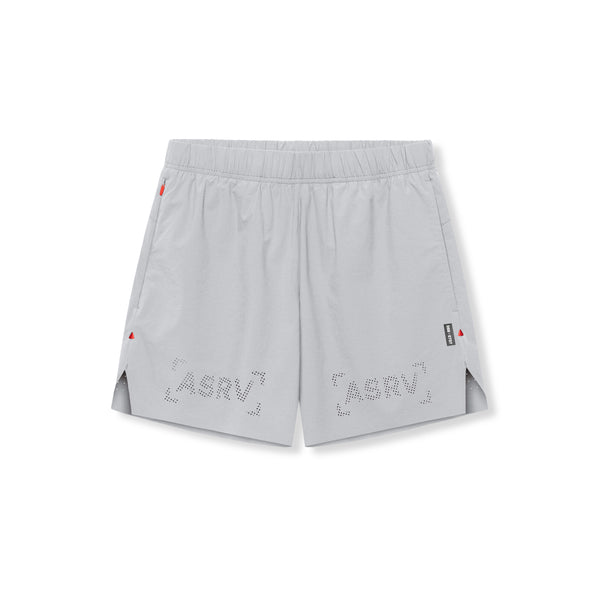 0737. Ripstop 6" Perforated Short - Slate Grey