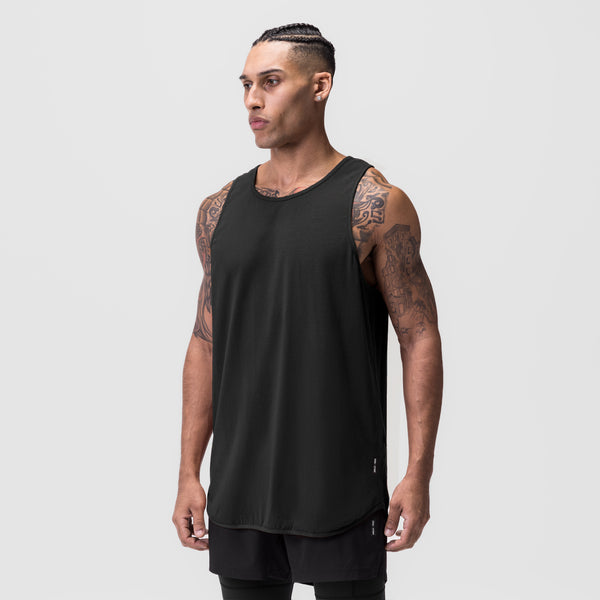 0780. Supima® Extended Tank Top  - Dusk Black