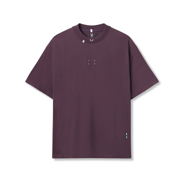 0797. Tech Essential™ Relaxed Tee - Deep Purple "Space Bracket"