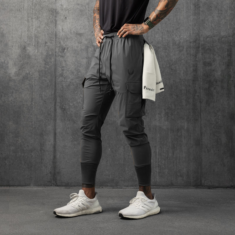 0825. Tetra-Lite® Cargo High Rib Jogger - Space Grey