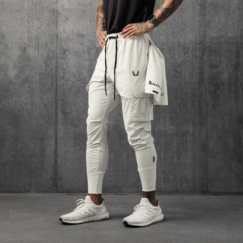 0825. Tetra-Lite® Cargo High Rib Jogger - Stone