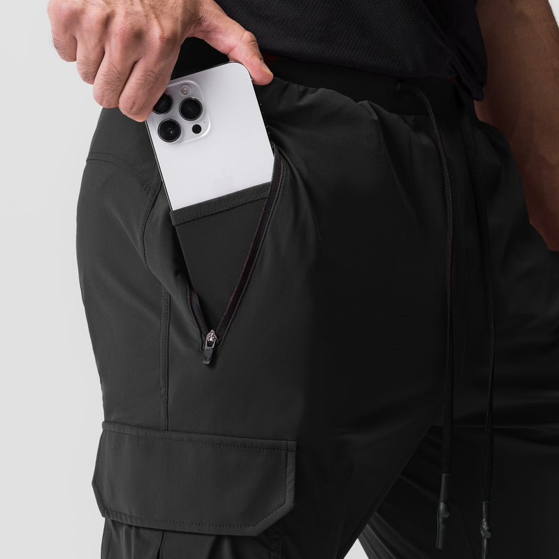 0825. Tetra-Lite® Cargo High Rib Jogger - Black