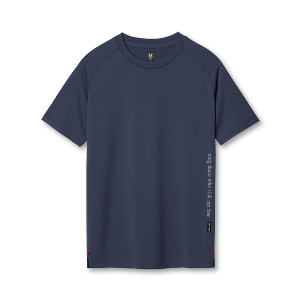 0839. 3D-Lite® 2.0 Fitted Tee - Navy "OTWR"