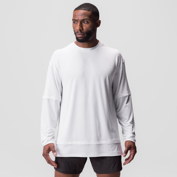 0842. 3D-Lite® 2.0 Layered Long Sleeve - White "OTWR"