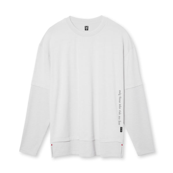 0842. 3D-Lite® 2.0 Layered Long Sleeve - White "OTWR"