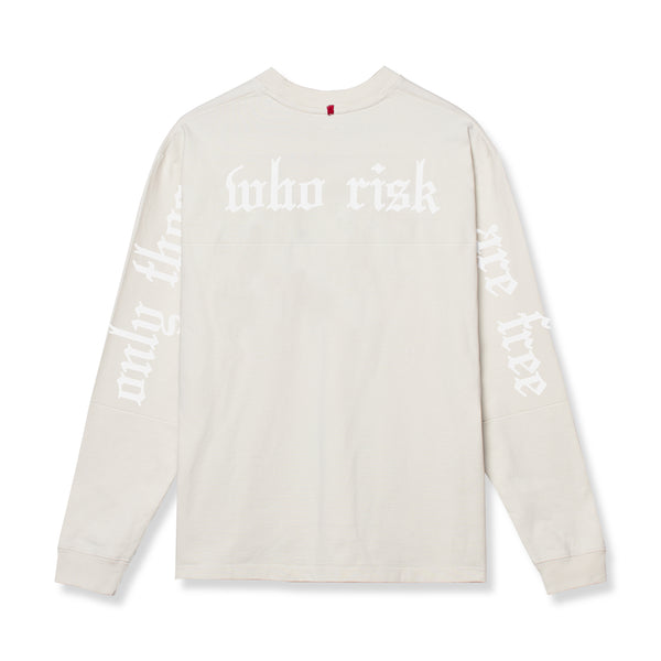 0851. Tech Essential™ Relaxed Long Sleeve  -  Stone/White "OTWR"