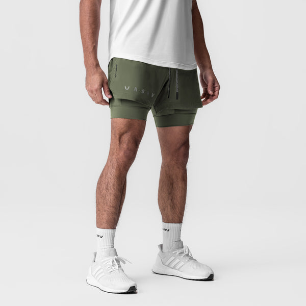 0865. Tetra-Lite® 5" Liner Short - Olive "Reflective Classic"