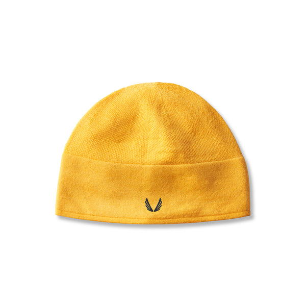 0936. Merino Wool Skull Cap - Amber "Wings"