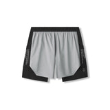 0953. Aerotex™ Hybrid Liner Short - Slate Grey/Black