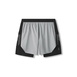 0953. Aerotex™ Hybrid Liner Short - Slate Grey/Black