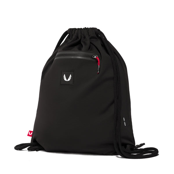 1084. Antibacterial Mesh Drawstring Bag - Black