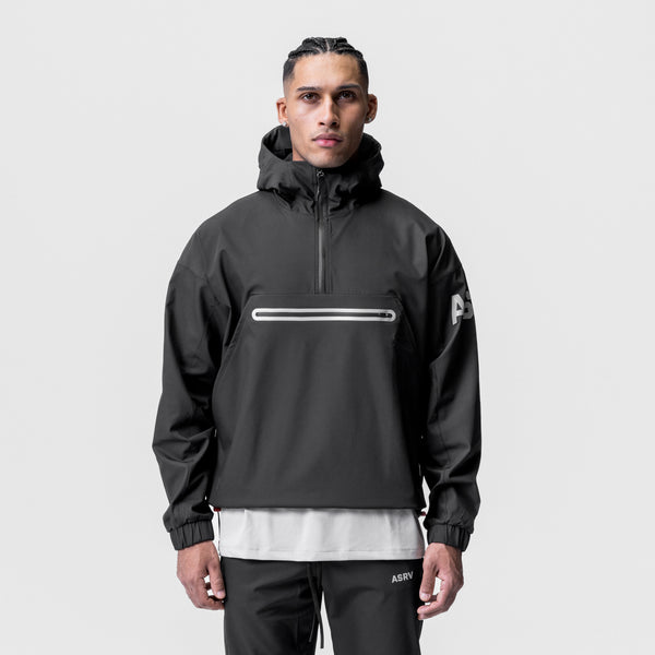 0717. Weather-Ready Anorak Jacket  - Black