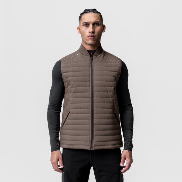 0720. Waterproof Insulated Run Vest  - Deep Taupe