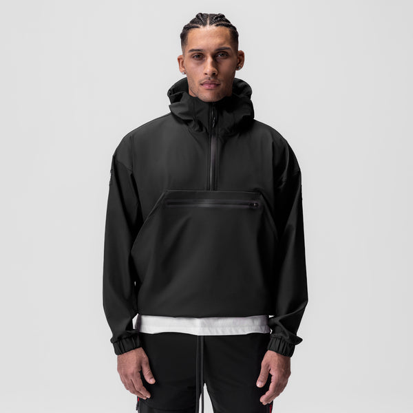 0717. Weather-Ready Anorak Jacket - Black "Patch"