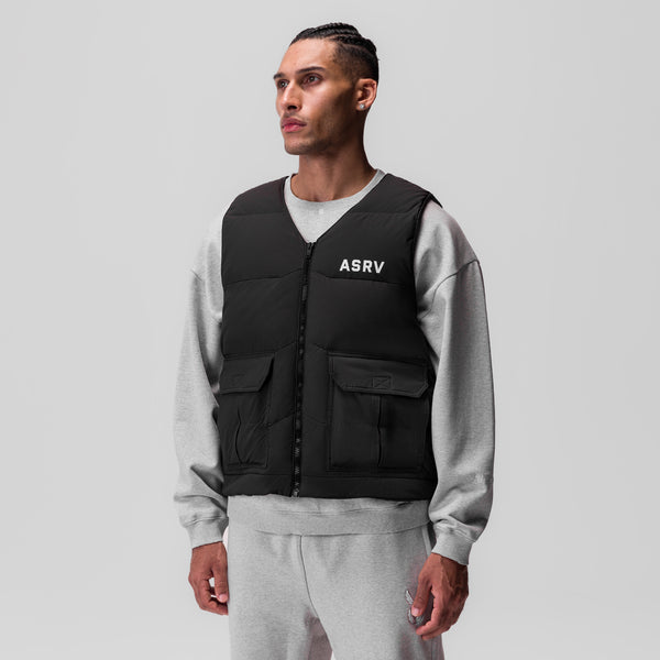 0859. Ripstop Insulated Puffer Gilet - Black