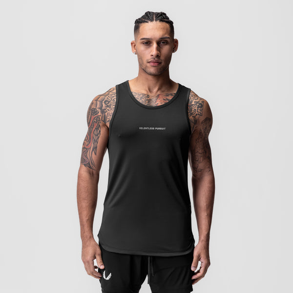 0830. AeroSilver® Tank Top - Black "RP"