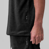 1092. Towel Terry Cutoff - Black