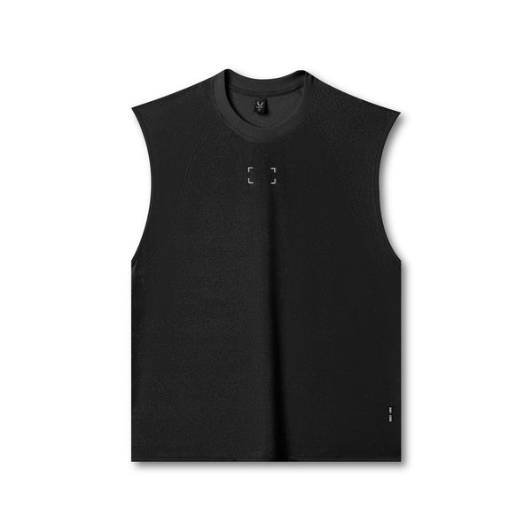 1092. Towel Terry Cutoff - Black