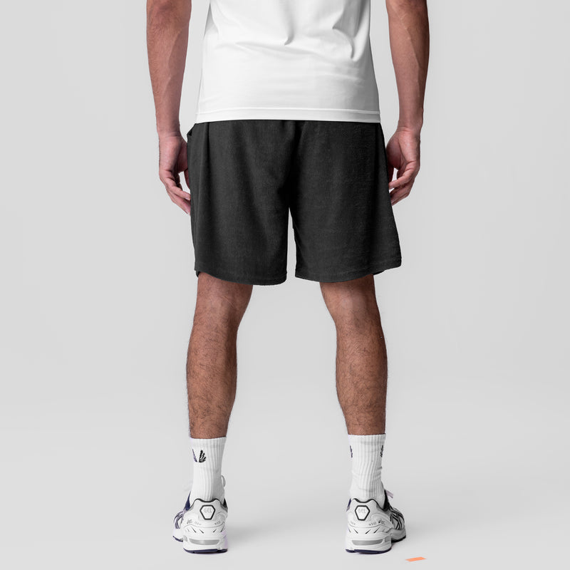 1094. Towel Terry Relaxed Short - Black