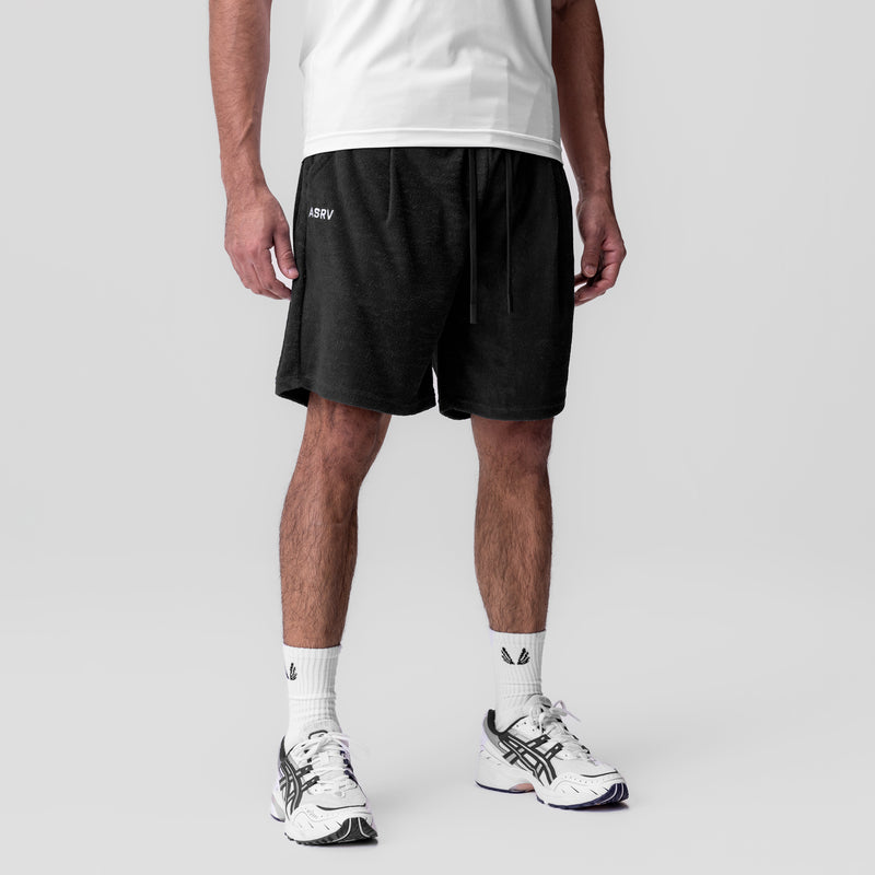 1094. Towel Terry Relaxed Short - Black