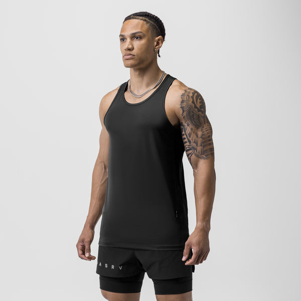 0754. AeroSilver® Training Singlet - Black