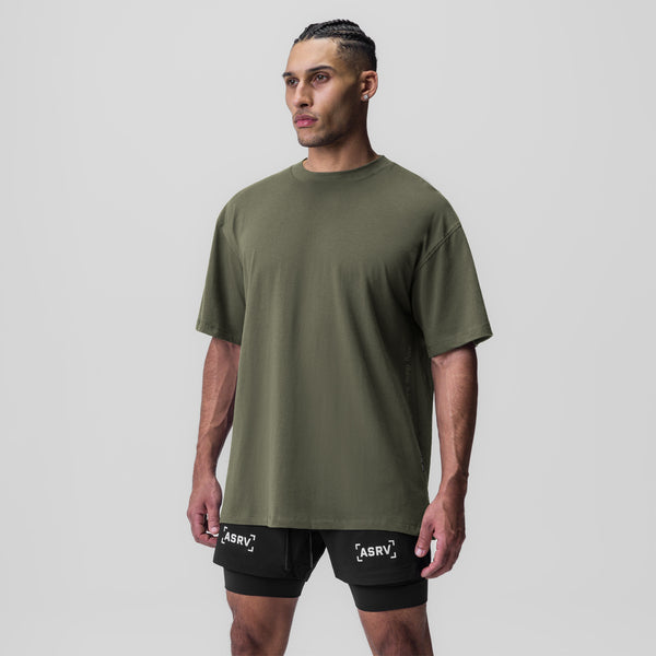 0824. Supima® Oversized Tee - Olive