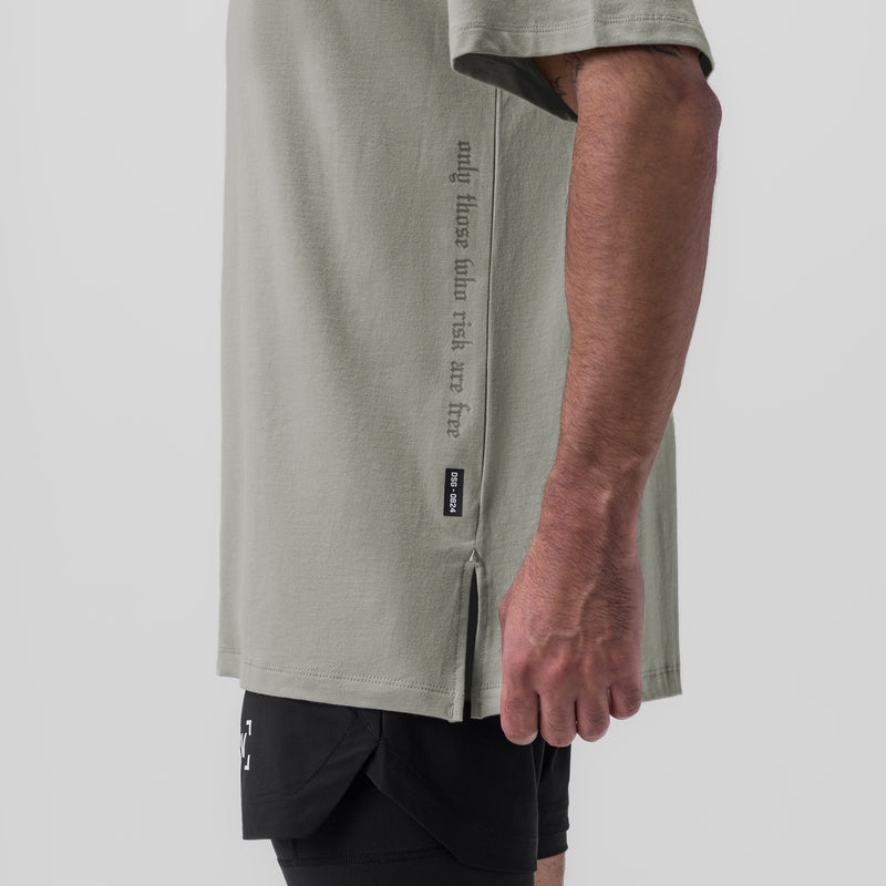 0824. Supima® Oversized Tee - Sage