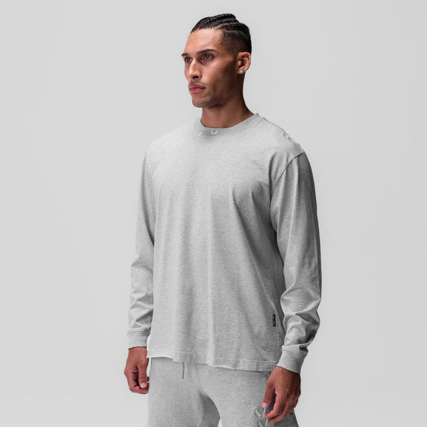 0851. Tech Essential™ Relaxed Long Sleeve - Heather Grey
