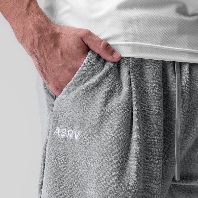 1094. Towel Terry Relaxed Short - Heather Grey