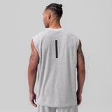 1092. Towel Terry Cutoff - Heather Grey