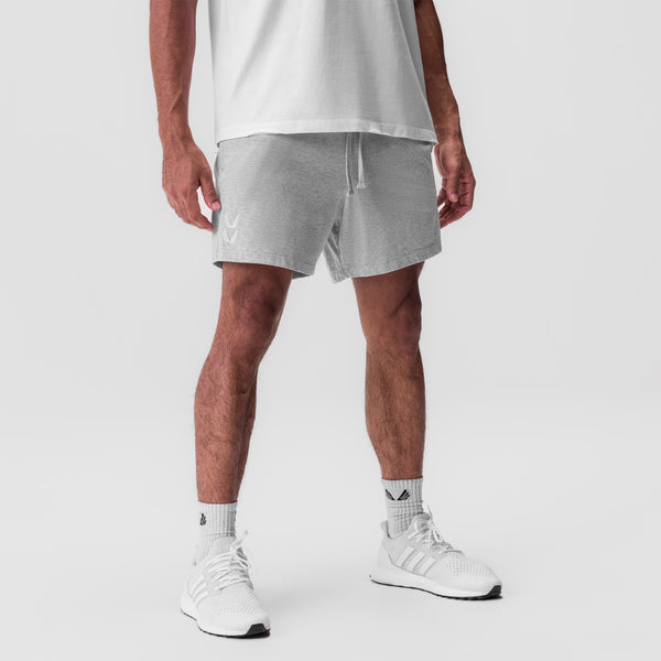 0849. Tech Essential™ Sweat Short - Heather Grey