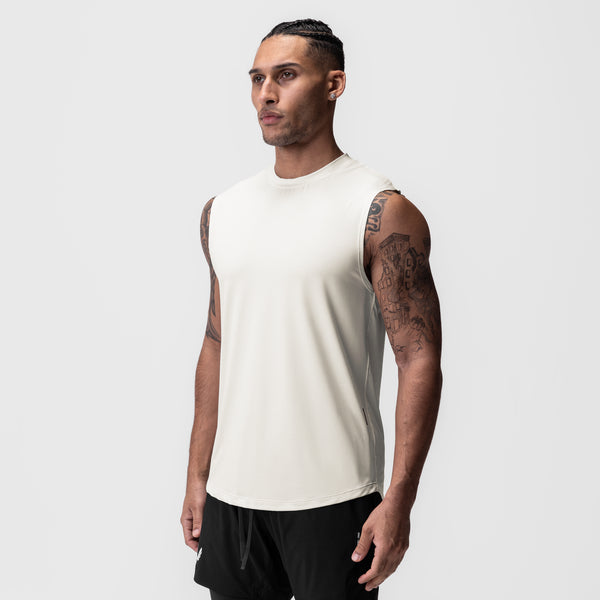 0757. AeroSilver® Cutoff Tank - Ivory Cream