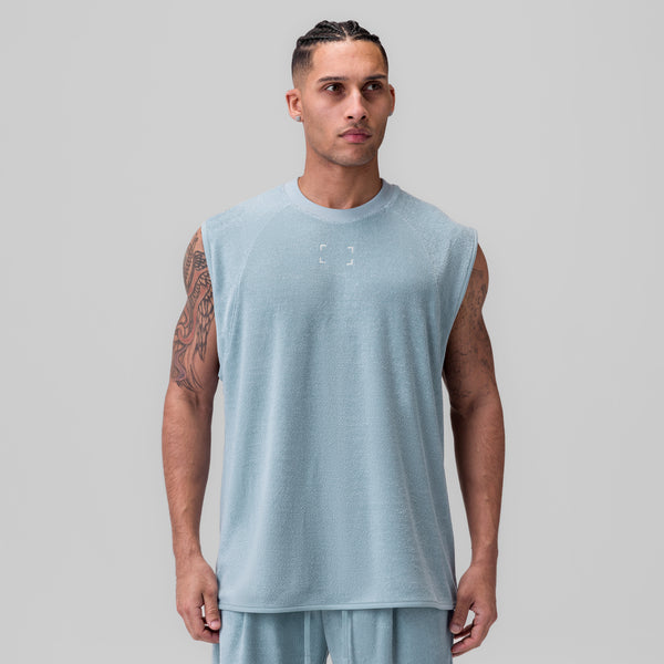 1092. Towel Terry Cutoff - Light Sky