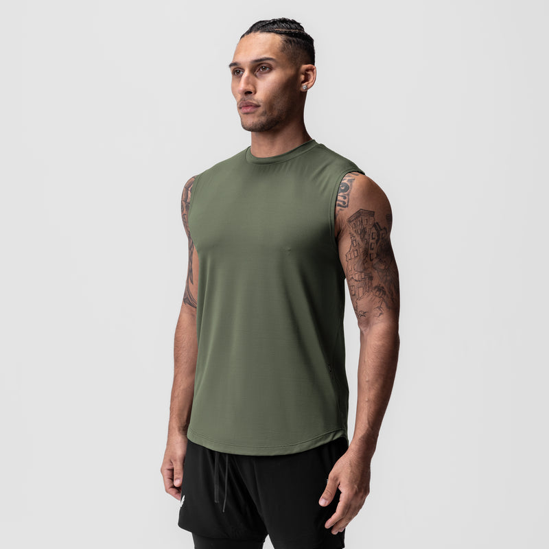 0757. AeroSilver® Cutoff Tank - Olive