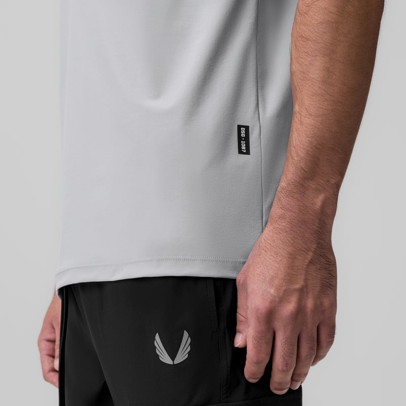 1087. Tetra-Lite® Ice Zip Tee - Slate Grey