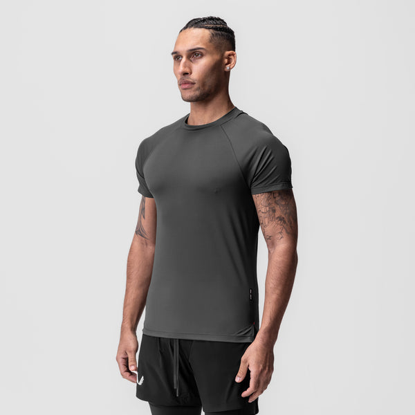0918. AeroSilver® Fitted Tee - Space Grey