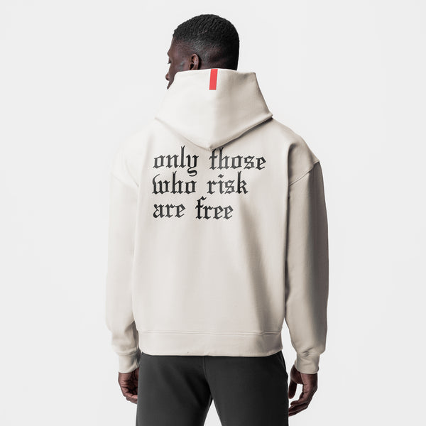 0874. Tech-Terry™ Zip Pocket Hoodie - Stone/Black "OTWR"