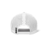 0817. Tetra-Lite® Ice A-Frame Hat - White/Silver "Wings"