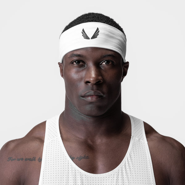 0939. WarpFlexx™ Headband - White "Wings"